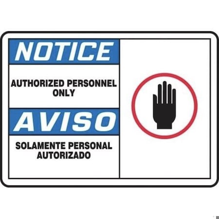 Accuform Exit Sign, Adhesive Poly, 14 in W, 10 in H SBMADM510MVS